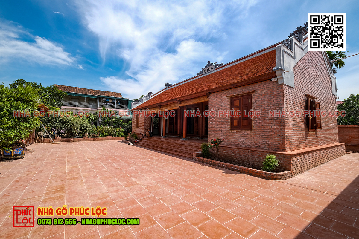 Kiểu nhà 3 gian 2 chái được nhiều gia tộc lựa chọn làm từ đường