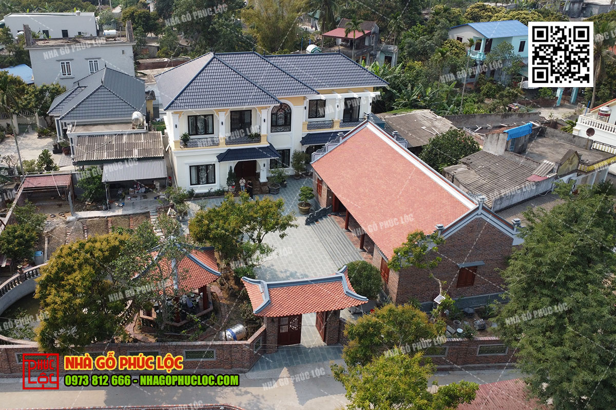 Không gian sân vườn kết hợp tiểu cảnh tạo sự thư thái